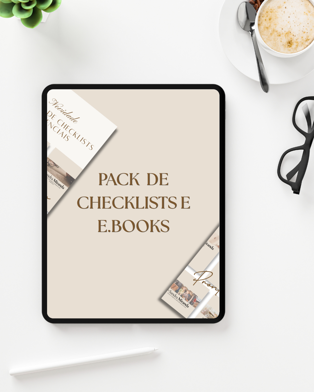 Black and White Minimalist Tablet Mockup Instagram Post 2